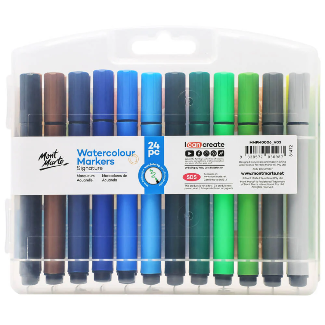 Mont Marte Watercolour  Markers Signature 24pc