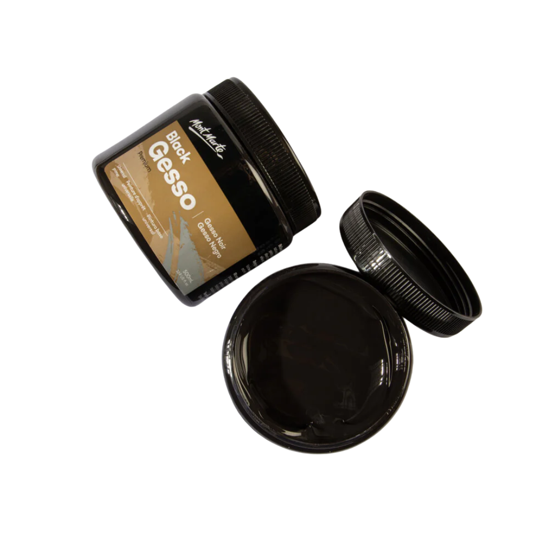 Mont Marte Premium & Black Gesso 500ml