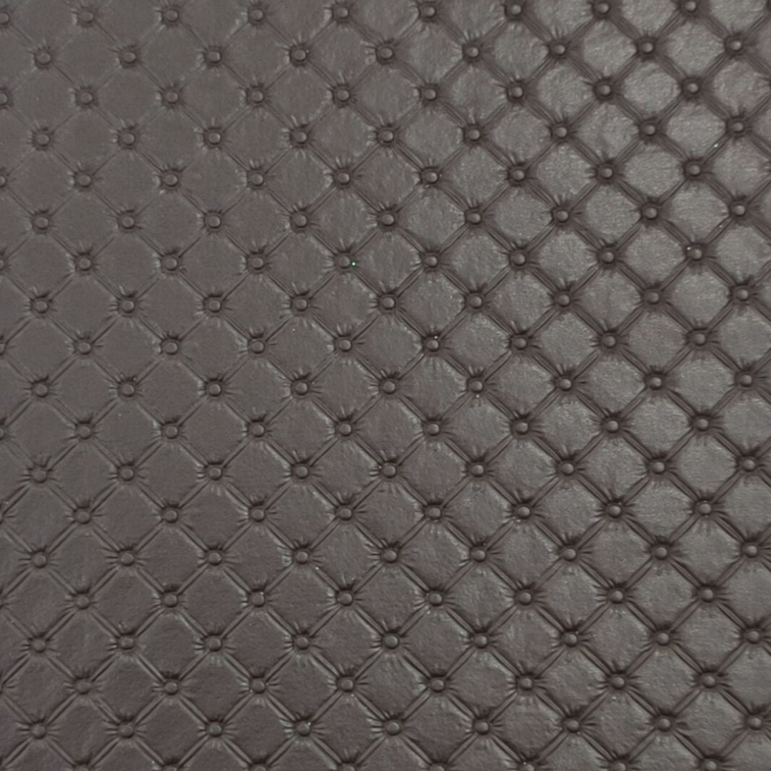 Bee Happy Faux Leather Sheets - Plain Color Quilted Bump Texture