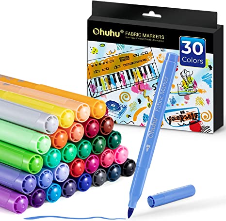 Ohuhu Fabric 30 Color Markers Y30-80600-31