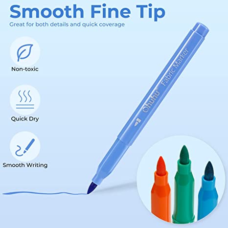 Ohuhu Fabric 30 Color Markers Y30-80600-31