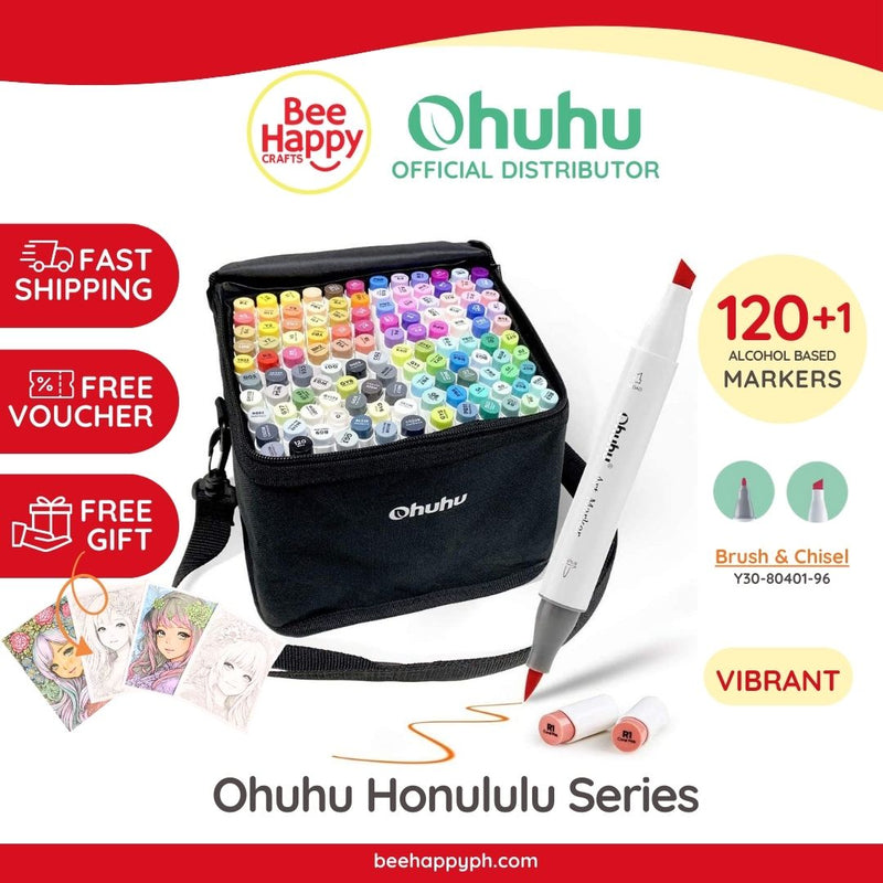 Ohuhu Oahu 80 Colors Dual Tips Alcohol Art Markers, Fine&Chisel – ohuhu