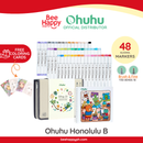 Ohuhu Honolulu B 48 Colors Alcohol Markers with Coloring Book Y30-80406-18