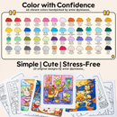 Ohuhu Honolulu B 48 Colors Alcohol Markers with Coloring Book Y30-80406-18