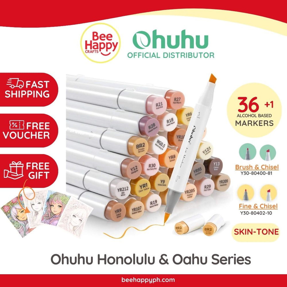 Dual Tip Ohuhu Brush Markers Review Ohuhu 36 Skin Tone Colors Dual