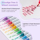 Ohuhu Colored Fineliner & Brush Pens, 12 Colors Y30-80601-61