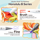 Ohuhu x Jade Summer Coloring Set 47 Alcohol Markers & Coloring Book Y30-80406-63
