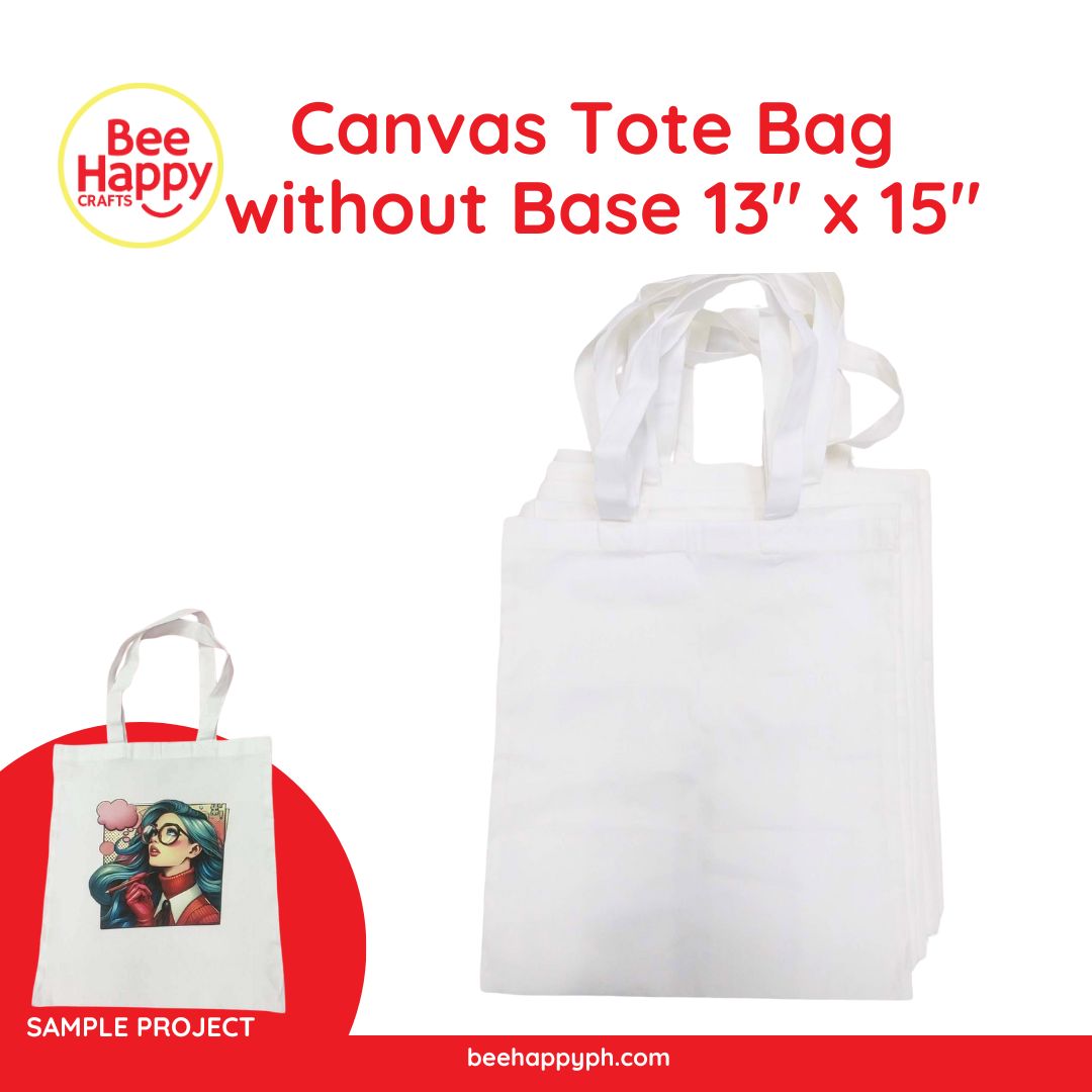 Bee Happy Canvas Tote Bag 13