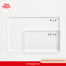 Bee Happy Acrylic Stamping Blocks Round Corners 6mm