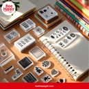 Bee Happy Acrylic Stamping Blocks Round Corners 6mm