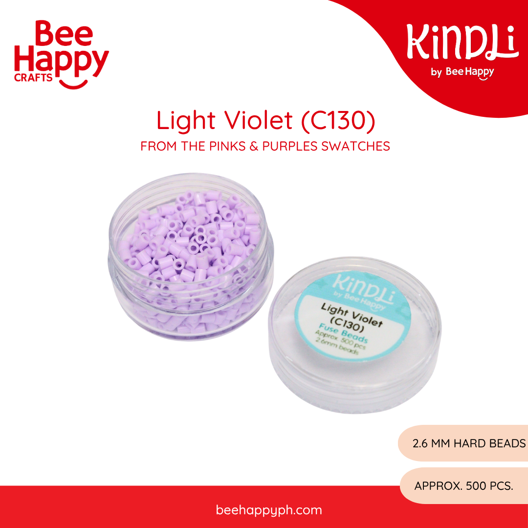 Kindli Mini Fuse Beads Refill by Bee Happy – Pinks and Purples + Blues and Greens (2.6mm beads , 500pcs)