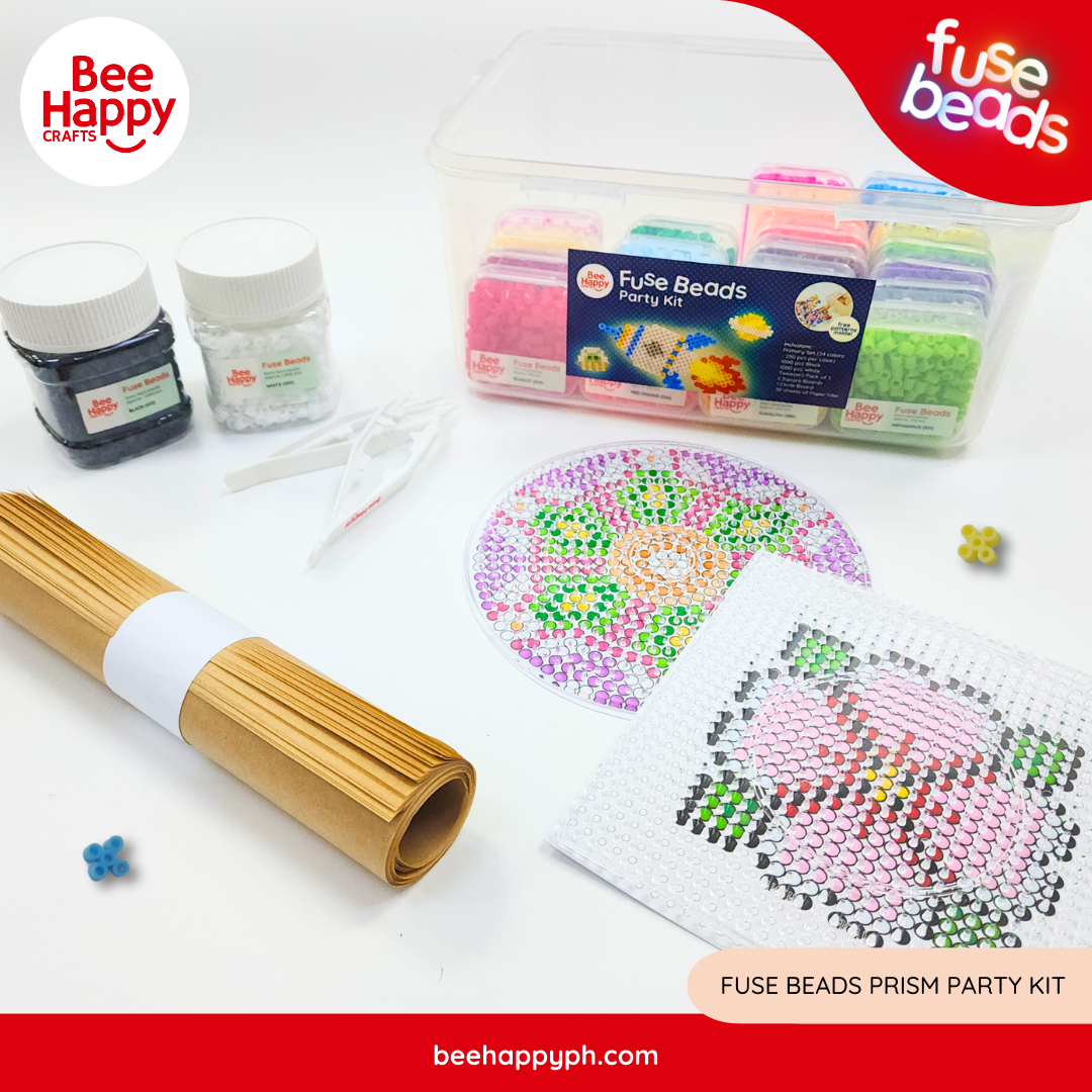 Kindli Fuse Beads Party Kit (8,000 Beads + Accessories) By Bee Happy