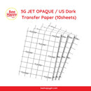 3G JET OPAQUE / US Dark Transfer Paper (10sheets)
