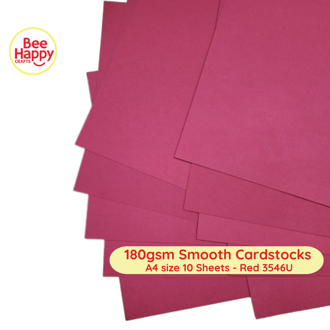Bee Happy 180gsm Smooth Cardstocks 10 Sheets