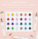 Ohuhu Kaala Slim Broad and Fine Dual Tips Alcohol Art Markers Y30-80405-39 ,Y30-80402-36,Y30-80402-37 & Y30-80405-42 & Y30-80405-48