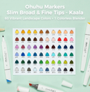 Ohuhu Kaala Slim Broad and Fine Dual Tips Alcohol Art Markers Y30-80405-39 ,Y30-80402-36,Y30-80402-37 & Y30-80405-42 & Y30-80405-48