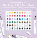 Ohuhu Kaala Slim Broad and Fine Dual Tips Alcohol Art Markers Y30-80405-39 ,Y30-80402-36,Y30-80402-37 & Y30-80405-42 & Y30-80405-48
