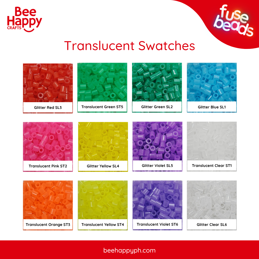 Kindli Fuse Beads Pearlescent and Translucent Refill By Bee Happy