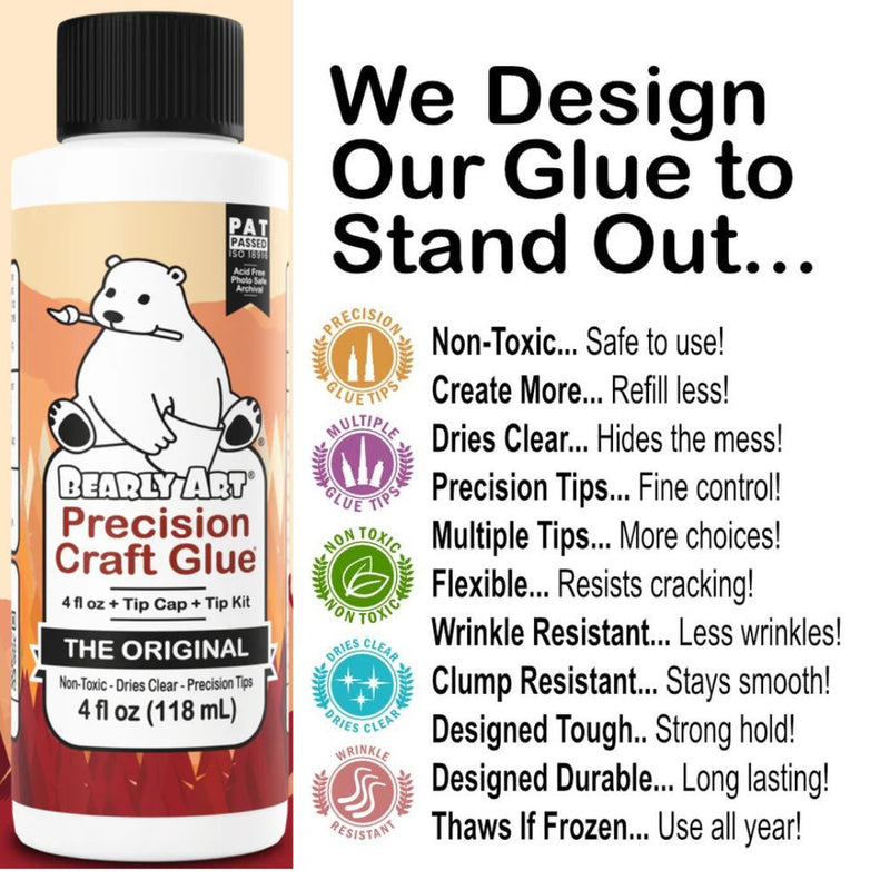 Bearly Art Precision Craft Glue - The Original