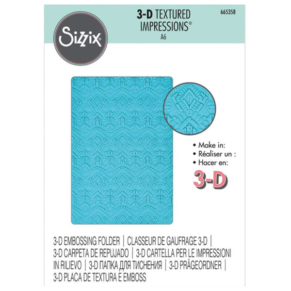 Sizzix 3-D Textured Impressions Embossing Folder - Mark Making