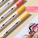 Ohuhu Maui 36 Skin Tone Colors Dual Tips Water Based Art Markers, Brush & Fineliner Y30-80600-46