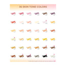 Ohuhu Maui 36 Skin Tone Colors Dual Tips Water Based Art Markers, Brush & Fineliner Y30-80600-46