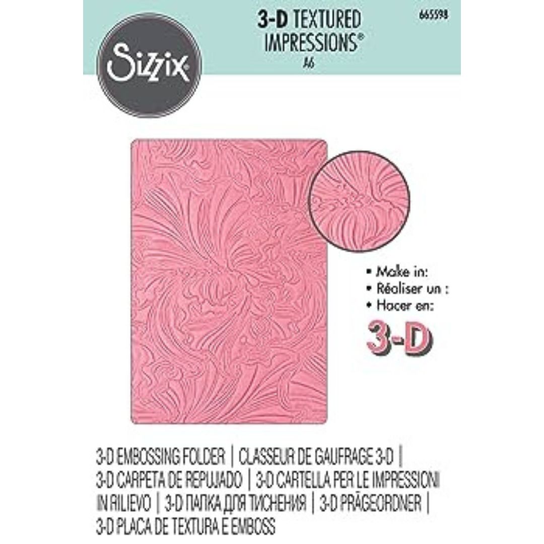 Abstract Flowers - Sizzix 3-D Textured Impressions Embossing Folder