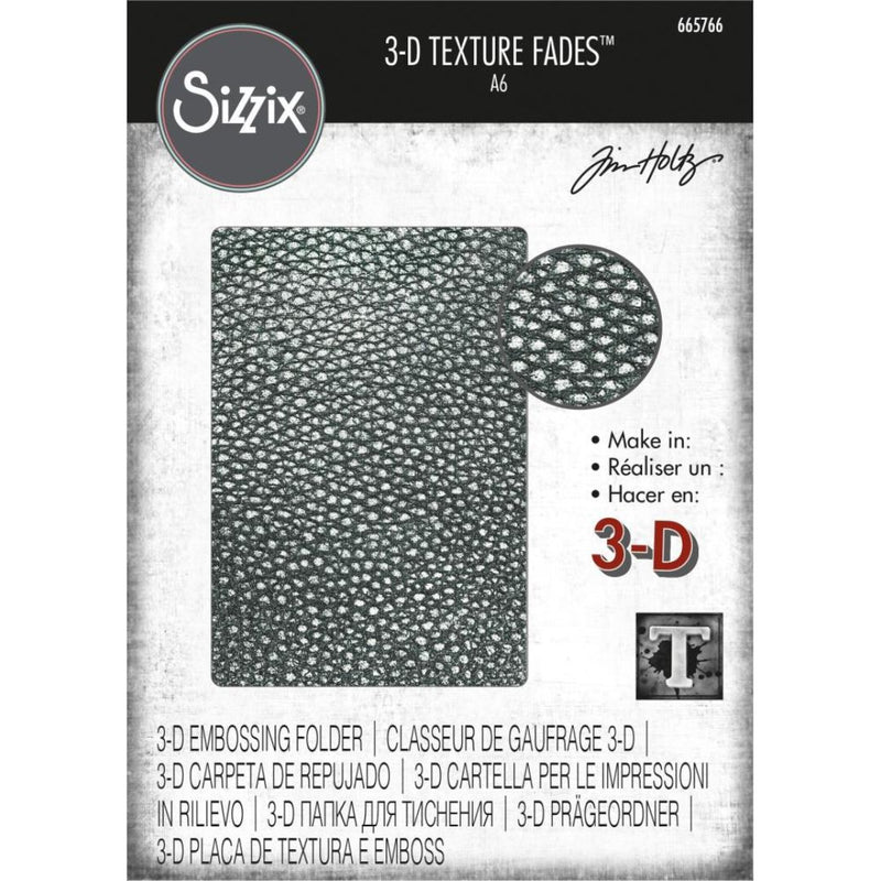 Sizzix 3-D Texture Fades Embossing Folder - Cracked by Tim Holtz