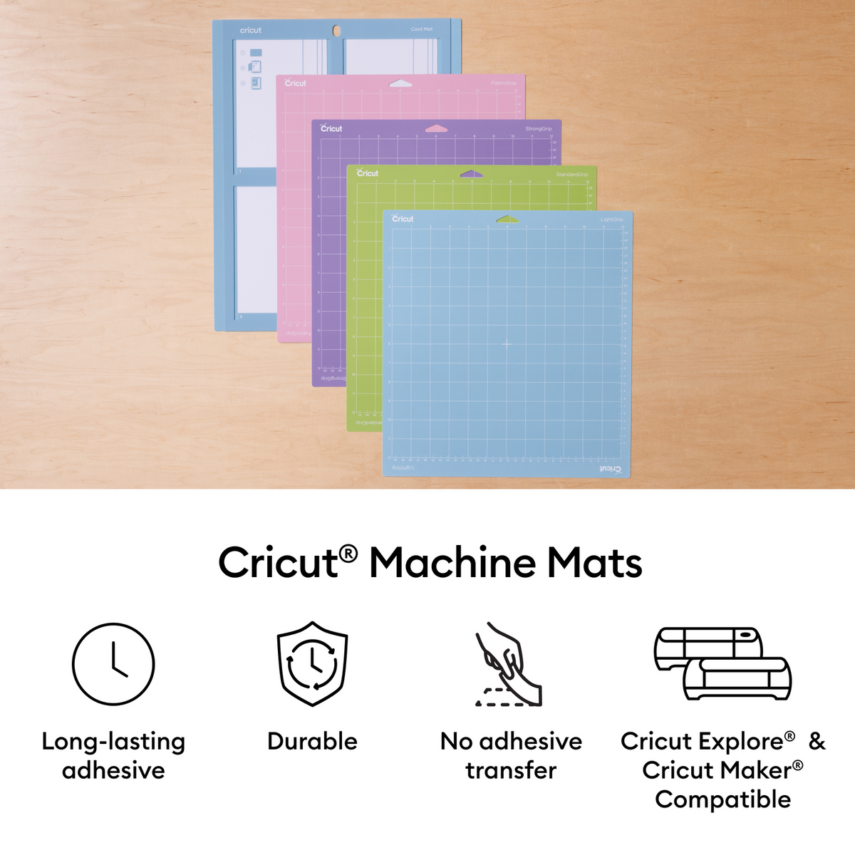 Cricut® Machine Mat Variety Pack - 12 in x 12 in (4 pcs)