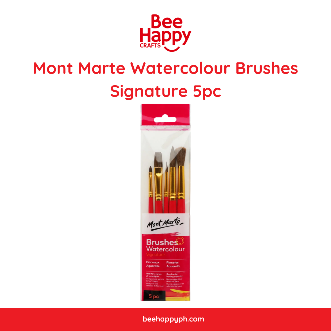 Mont Marte Watercolour Brushes Signature 5pc