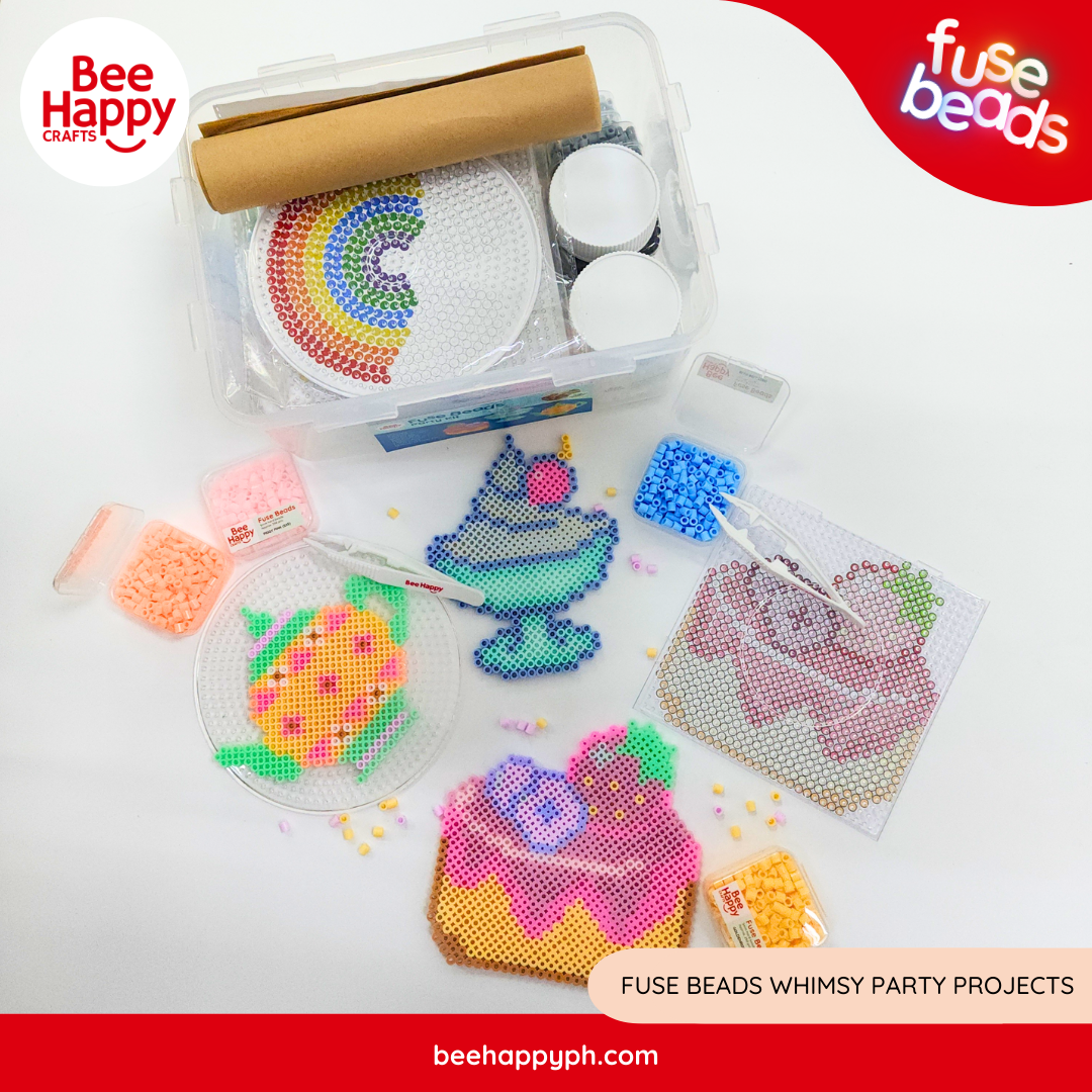 Kindli Fuse Beads Party Kit (8,000 Beads + Accessories) By Bee Happy