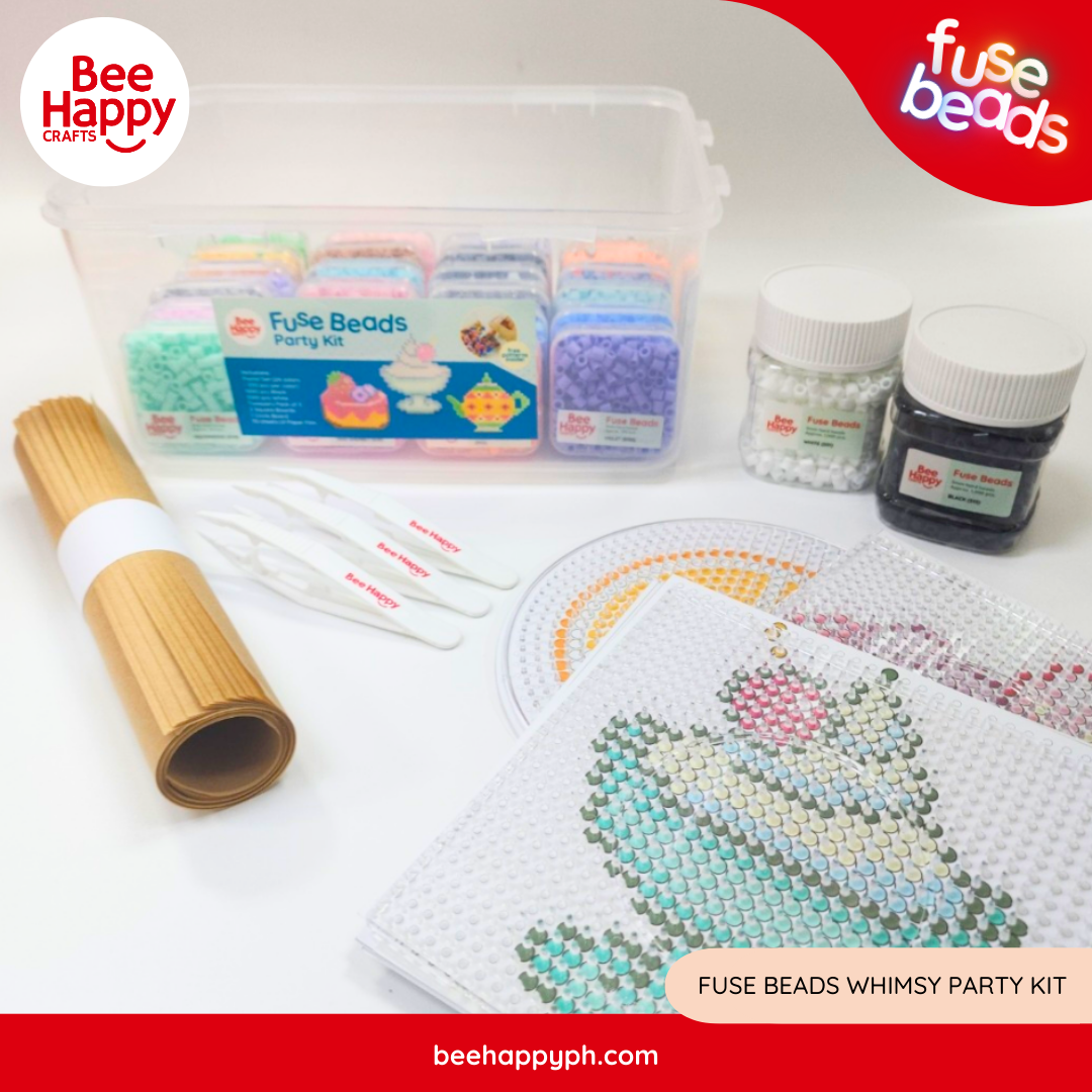 Kindli Fuse Beads Party Kit (8,000 Beads + Accessories) By Bee Happy