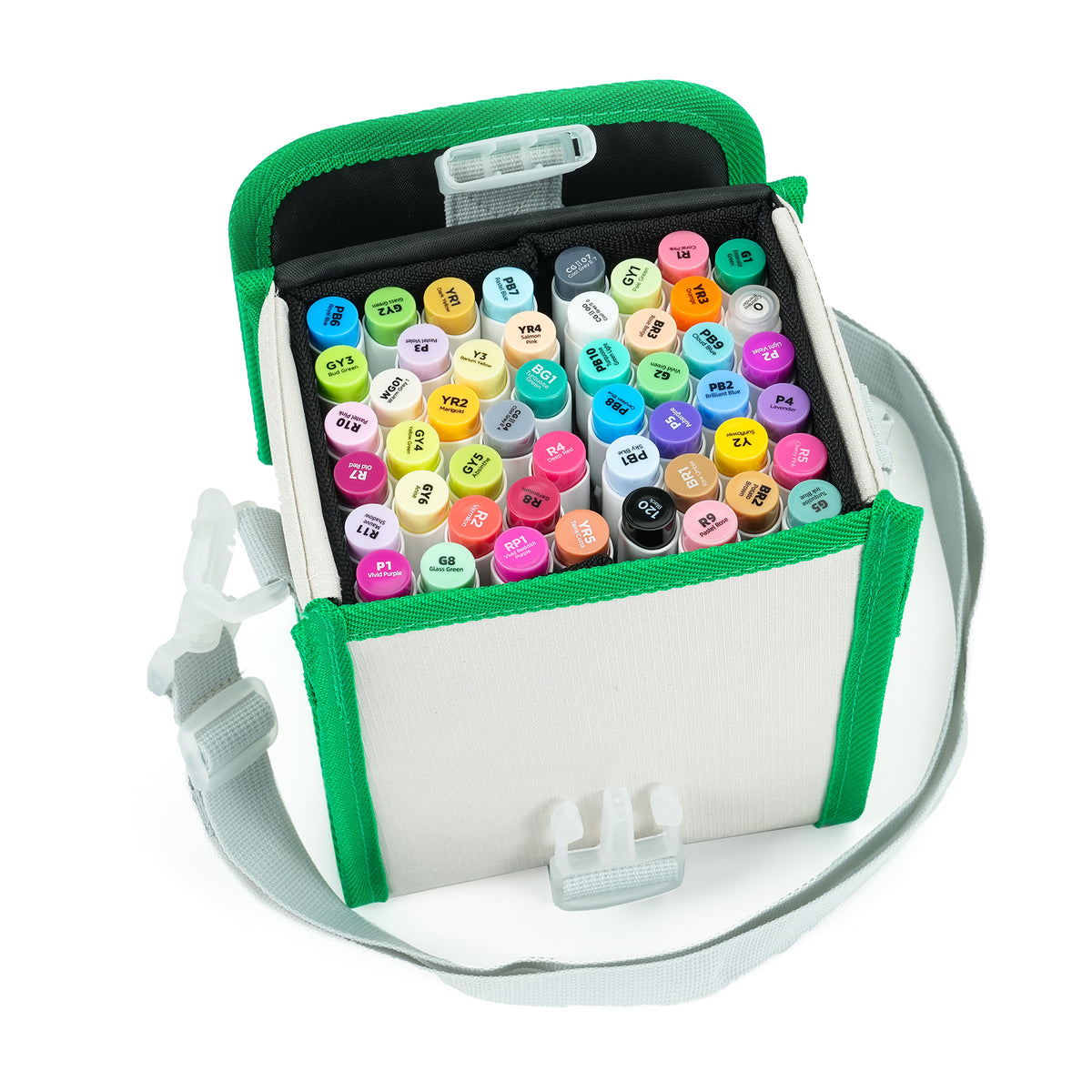 Ohuhu 48 Basic Colors Dual Tip Alcohol Brush Markers Y30-80404-24 & Y3