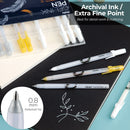 Ohuhu Gold Silver White Gel Pens 12pcs Y30-80600-55001