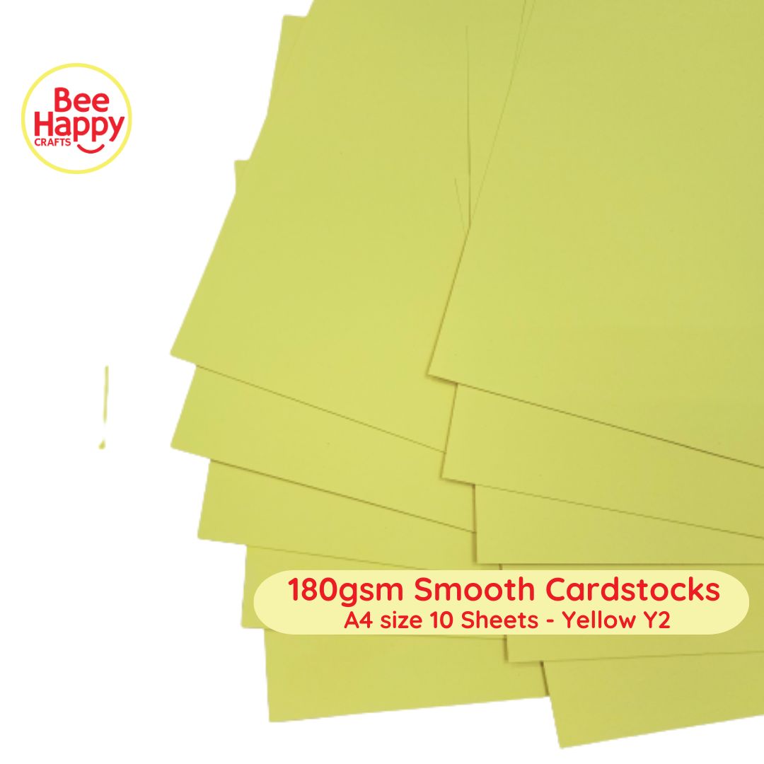 Bee Happy 180gsm Smooth Cardstocks 10 Sheets