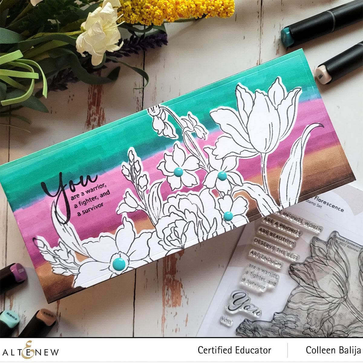 Altenew Endless Florescence Stamp & Die Bundle