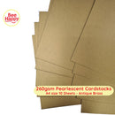 Bee Happy 260gsm Pearlescent Cardstocks A4 Size 10 Sheets - Pearlescent Deep Colors & Metallics