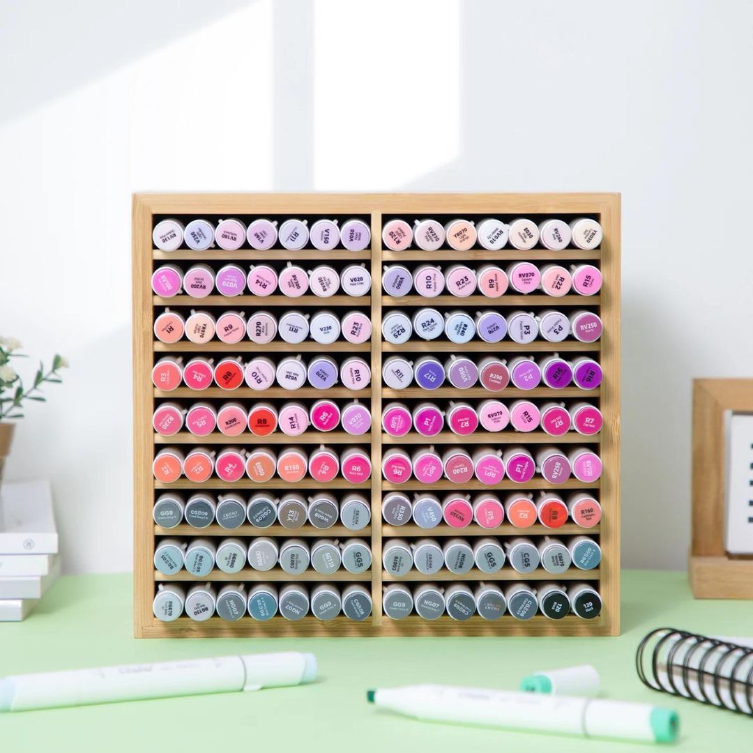 Ohuhu Bamboo Marker Organizer Y30-80500-03,Y30-80500-04 & Y30-80500-08