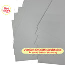 Bee Happy 250gsm Smooth Cardstocks 10 Sheets - Neutrals & Grays