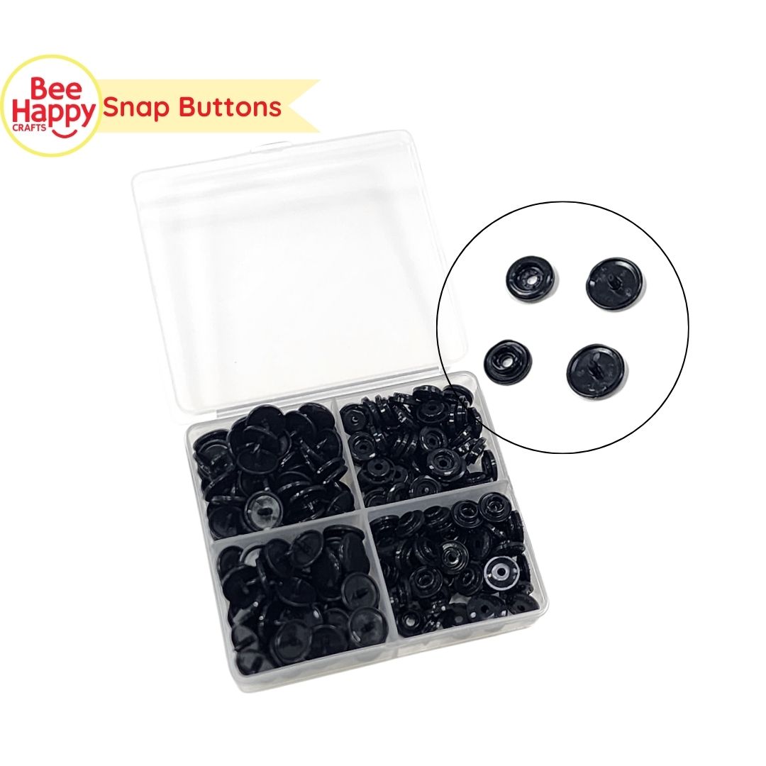 Bee Happy Snap Buttons 50 sets (200pcs)