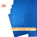 Bee Happy 260gsm Pearlescent Cardstocks A4 Size 10 Sheets - Pearlescent Deep Colors & Metallics