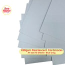 Bee Happy 260gsm Pearlescent Cardstocks A4 Size 10 Sheets - Shadow Neutral & Light Neutrals
