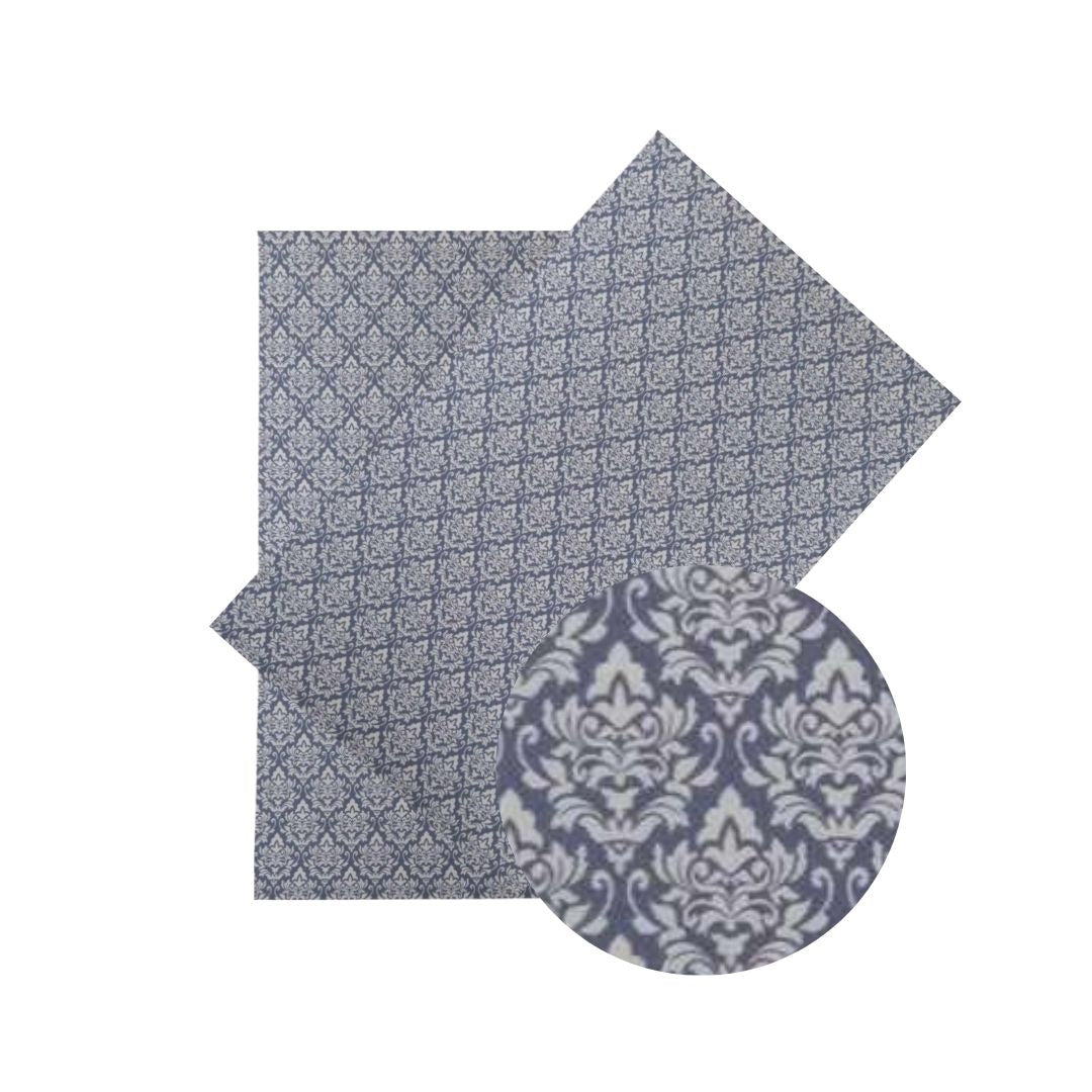 Bee Happy Faux Leather Sheets - Damask