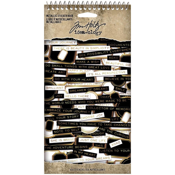 Idea-Ology Spiral Bound Sticker Book Metallic 4.5"X8.5"