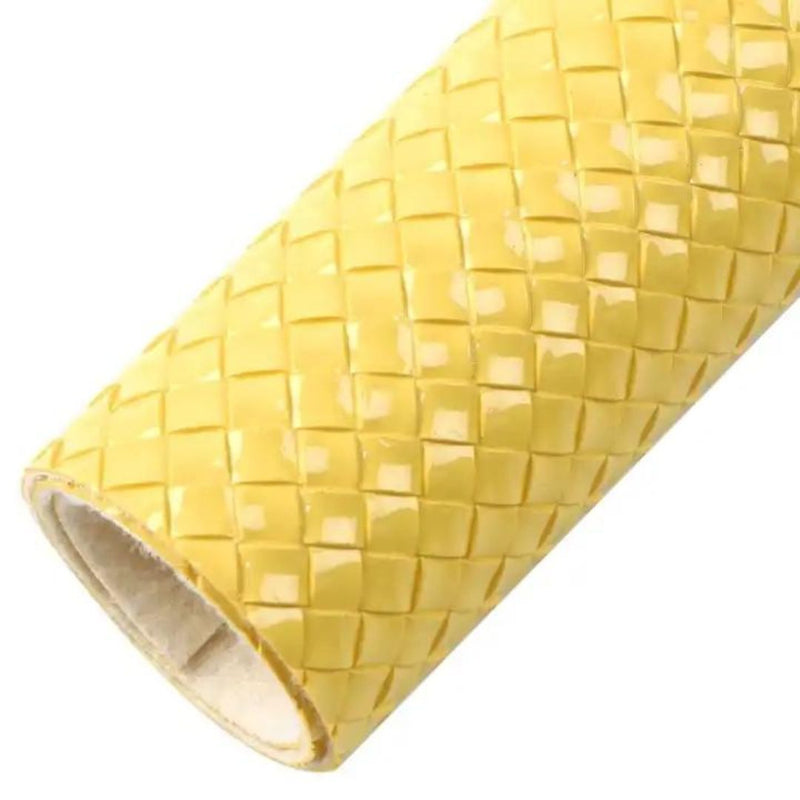 Bee Happy Faux Leather Sheets - Braided Weaved Bump