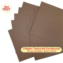Bee Happy 216gsm Textured Cardstocks A4 Size 10 Sheets - Neutrals & Basics