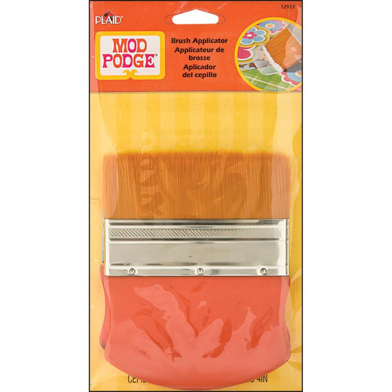 Mod Podge Plaid Brush Applicator 4" Gold Taklon