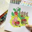 Bee Happy Coloring Pages - Printable Coloring Cards (Digital Download)