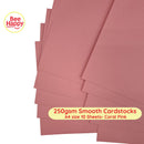 Bee Happy 250gsm Smooth Cardstocks 10 Sheets - Deep & Candy Colors