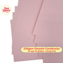 Bee Happy 250gsm Smooth Cardstocks 10 Sheets - Deep & Candy Colors